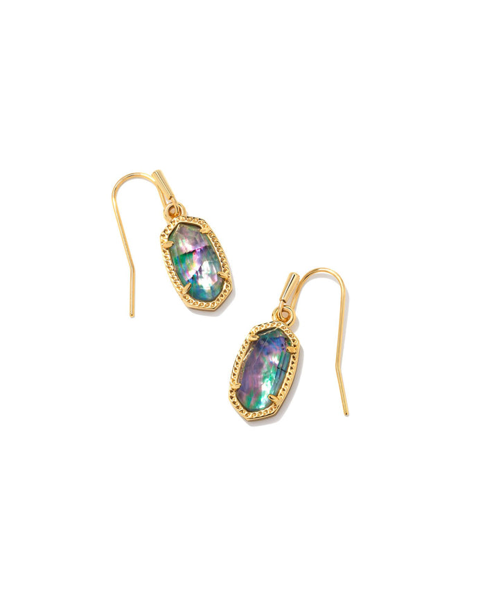 Lee Drop Earrings Gold Lilac Abalone Kendra Scott-EARRINGS-Lemons and Limes Boutique
