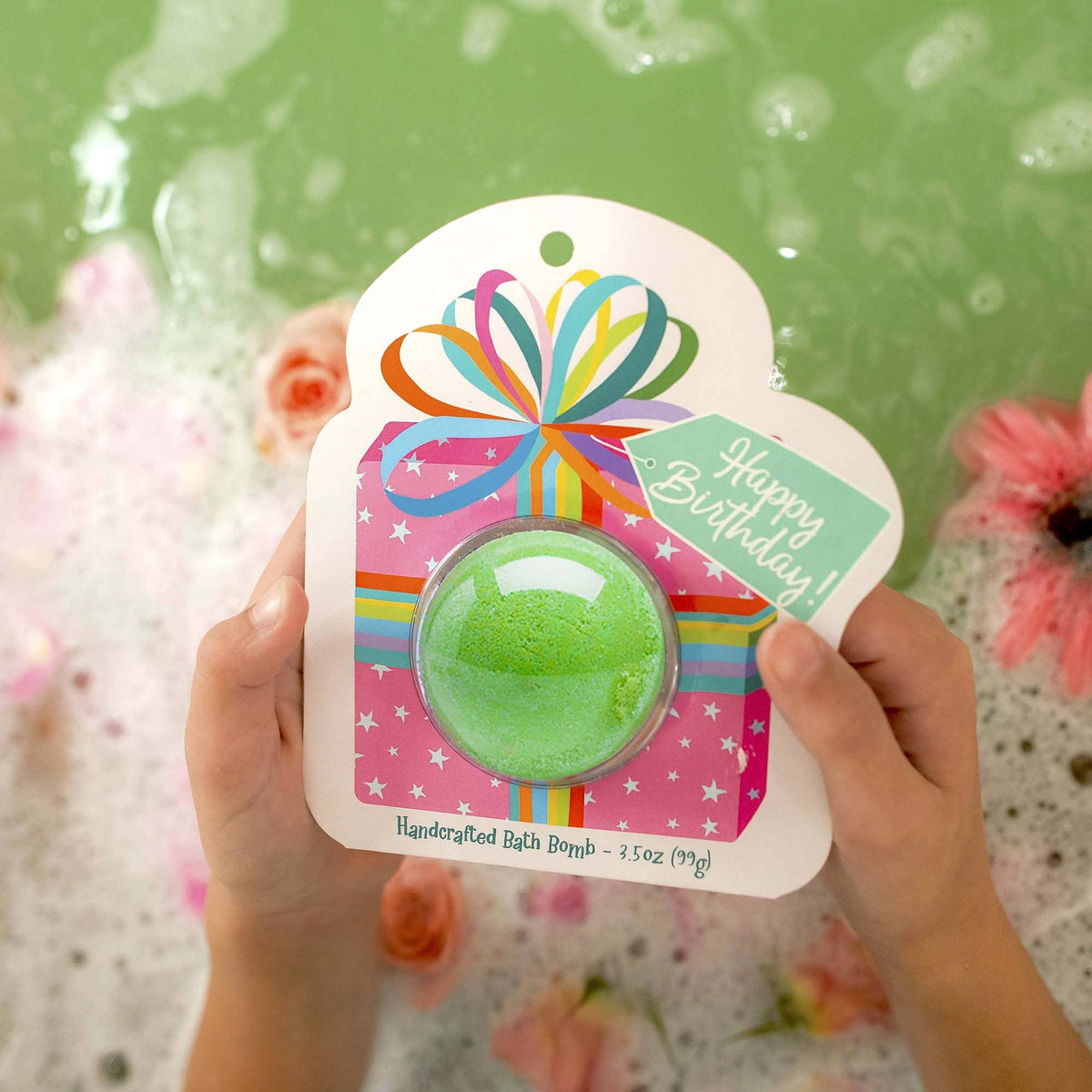 Happy Birthday Present Clamshell Bath Bomb--Lemons and Limes Boutique