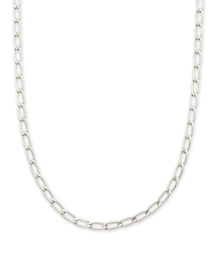 Merrick Chain Necklace in Silver Metal by Kendra Scott-NECKLACES-Lemons and Limes Boutique