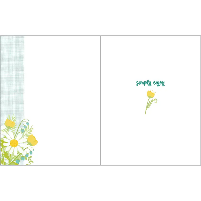Birthday Greeting Card- Daisy Jar