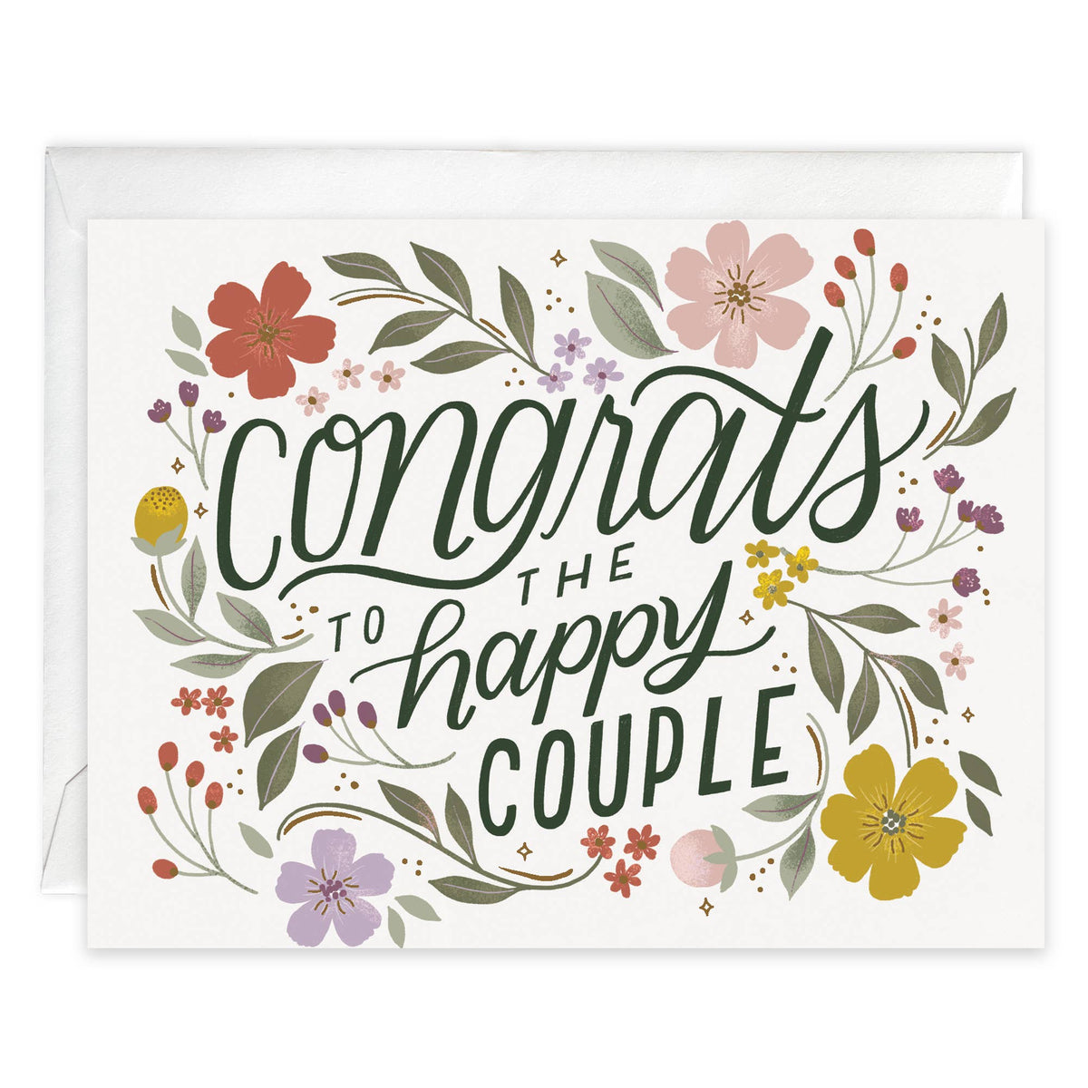 Wedding Greeting Card - Happy Couple-Lemons and Limes Boutique