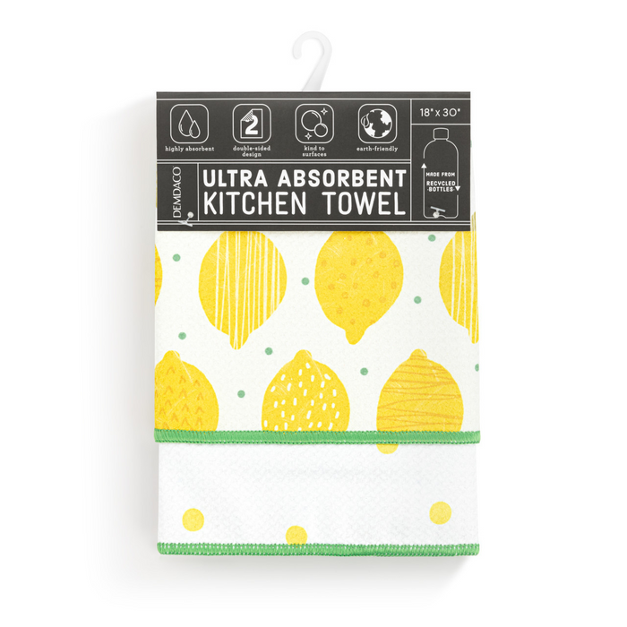 Lemons Absorbent 2-Sided Towel-Lemons and Limes Boutique