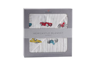 Vintage Muscle Cars and Motorcycles Newcastle Blanket--Lemons and Limes Boutique