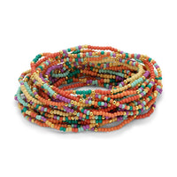 Stretch Seed Bead Bracelets in Assorted Colors