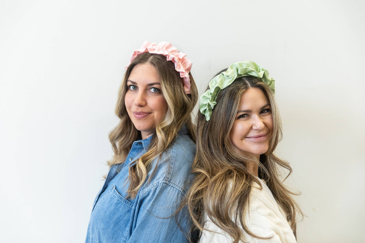 Ruffle Headband in Pink-Lemons and Limes Boutique