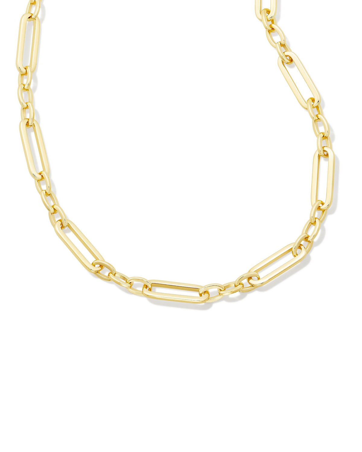 Heather Link and Chain Necklace in Gold Kendra Scott-Lemons and Limes Boutique