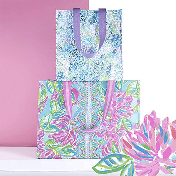 XL Market Shopper in Totally Blossom by Lilly Pulitzer--Lemons and Limes Boutique