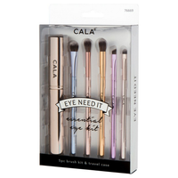 Cala Eye Need It 5-Piece Eye Makeup Brush: Mixed Metals with Color--Lemons and Limes Boutique