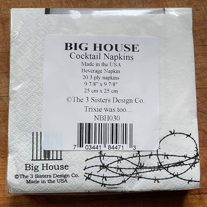 Big House Cocktail Napkins, Thomas discovered that drinking-Lemons and Limes Boutique