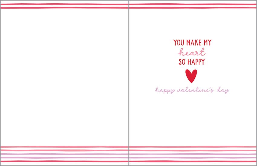 Valentine Greeting Card - Love you Stripes-Lemons and Limes Boutique