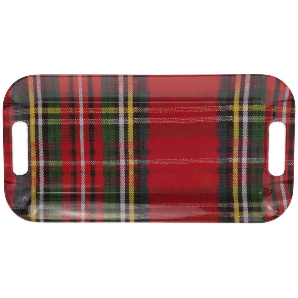 Melamine Tray Classic Check Christmas-Lemons and Limes Boutique