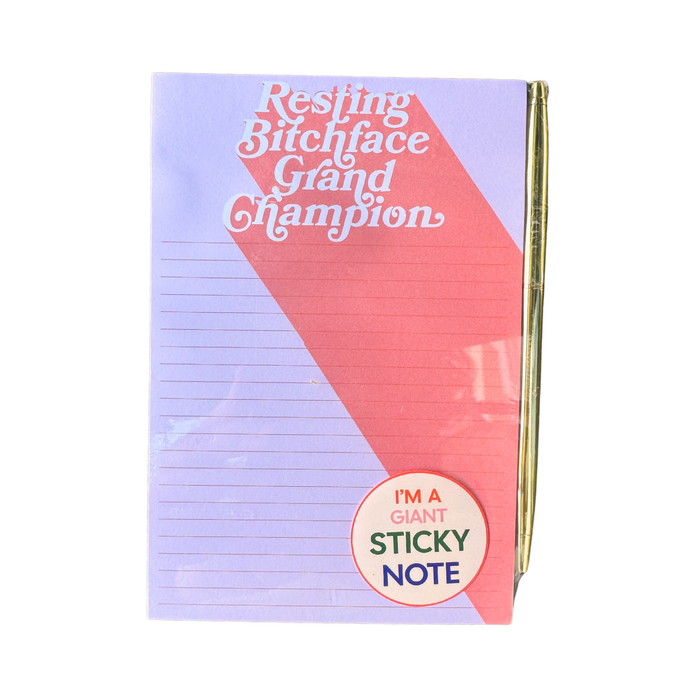 Resting Bitchface Notepad Sticky note--Lemons and Limes Boutique