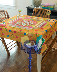 Bagua Blossom Mahjong Tablecloth-Lemons and Limes Boutique