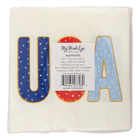 Foil USA Paper Cocktail Napkin-Lemons and Limes Boutique