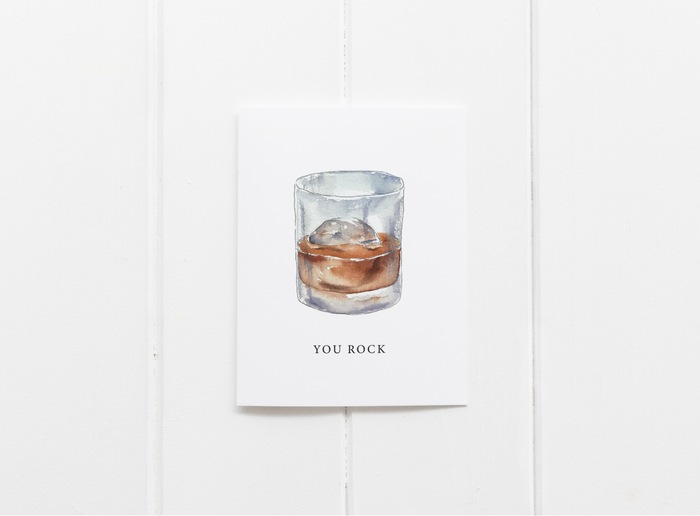 You Rock Bourbon Greeting Card--Lemons and Limes Boutique