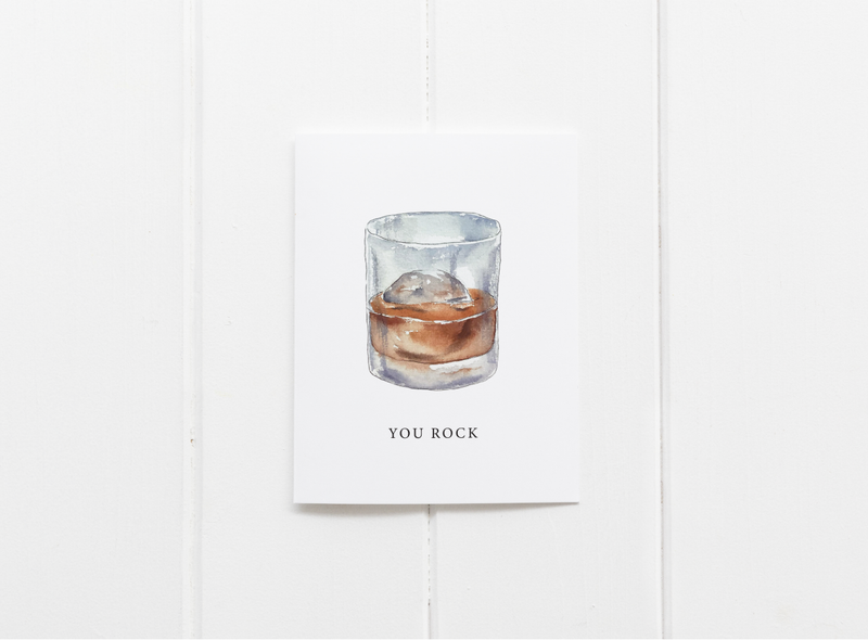 You Rock Bourbon Greeting Card--Lemons and Limes Boutique