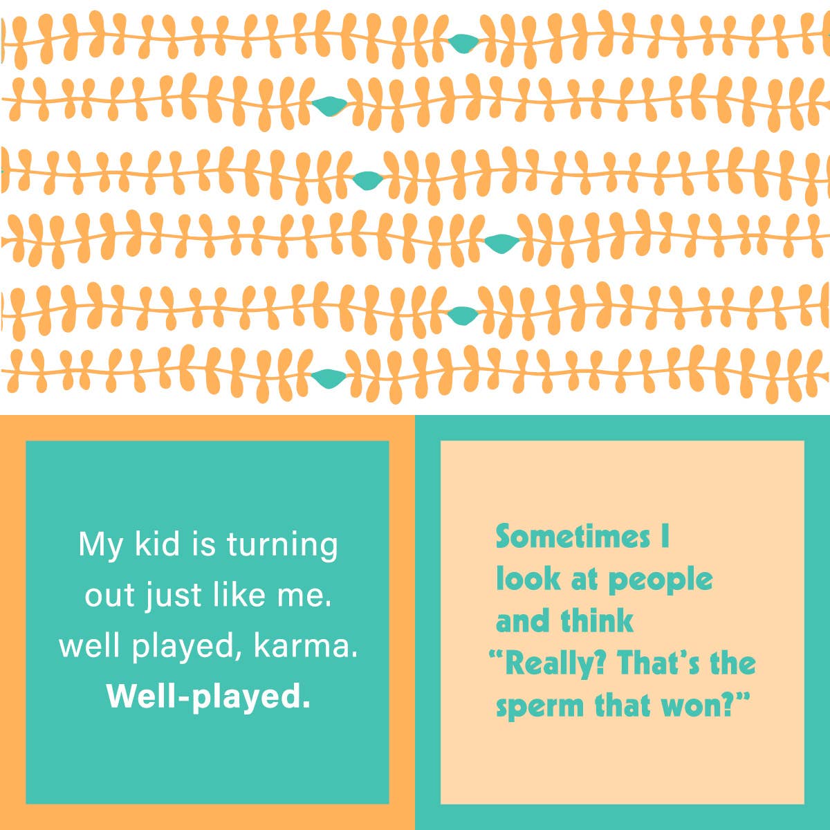 Well Played/Sperm Cocktail Napkin-Lemons and Limes Boutique