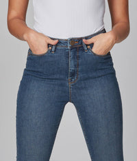 Kate High Rise Straight Jeans in Rugged Classic Blue--Lemons and Limes Boutique