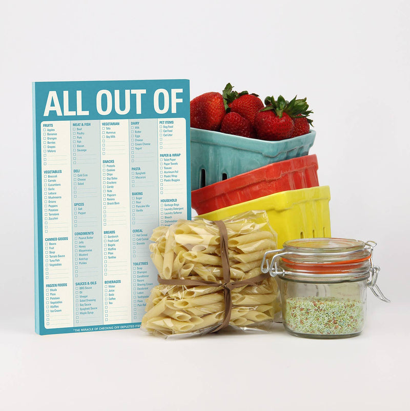 All Out Of Pad® for Groceries with Magnet in Blue--Lemons and Limes Boutique