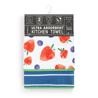 Berries Absorbent 2-Sided Towel-Lemons and Limes Boutique