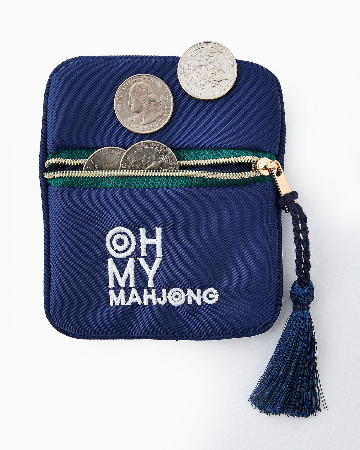 Blue Coin & Dice Bag-Lemons and Limes Boutique