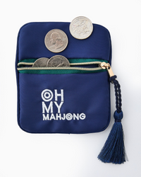 Blue Coin & Dice Bag-Lemons and Limes Boutique