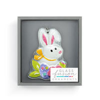 Easter Bunny Glass Ornament-Lemons and Limes Boutique