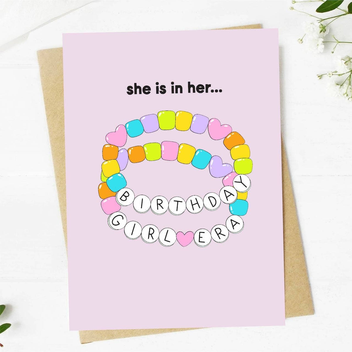 She is in Her Birthday Girl Era Birthday Card-Lemons and Limes Boutique