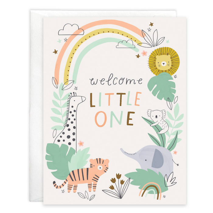 Baby Greeting Card - In The Jungle-Lemons and Limes Boutique