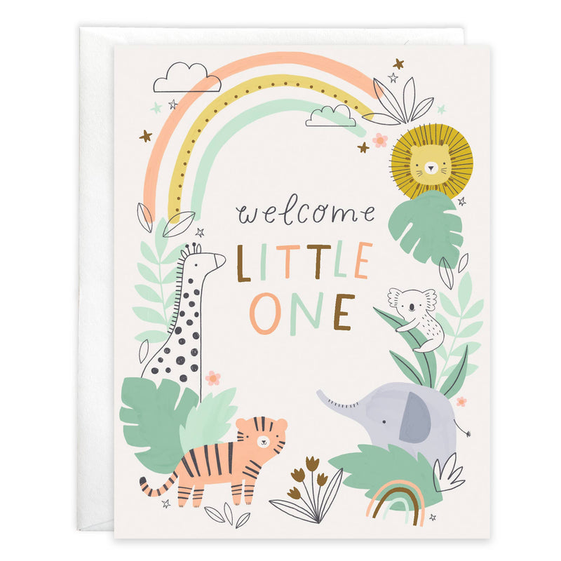 Baby Greeting Card - In The Jungle-Lemons and Limes Boutique