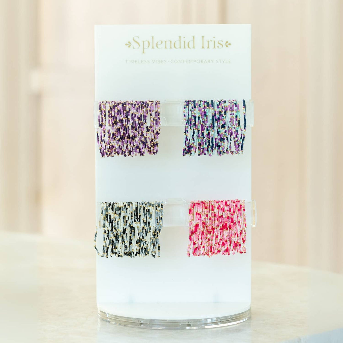 Stretch Seed Bead Bracelets in Assorted Colors