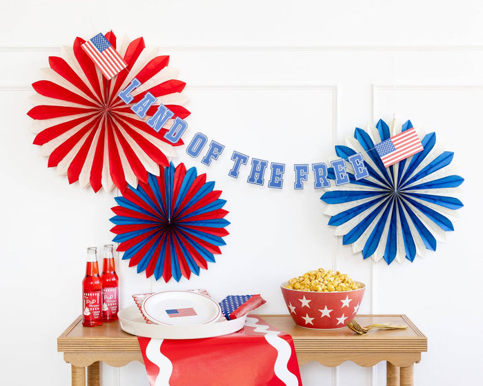 Multi Color Tissue Party Fans--Lemons and Limes Boutique