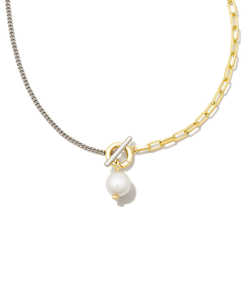 Leighton Pearl Chain in Gold Silver White Pearl Kendra Scott-Lemons and Limes Boutique
