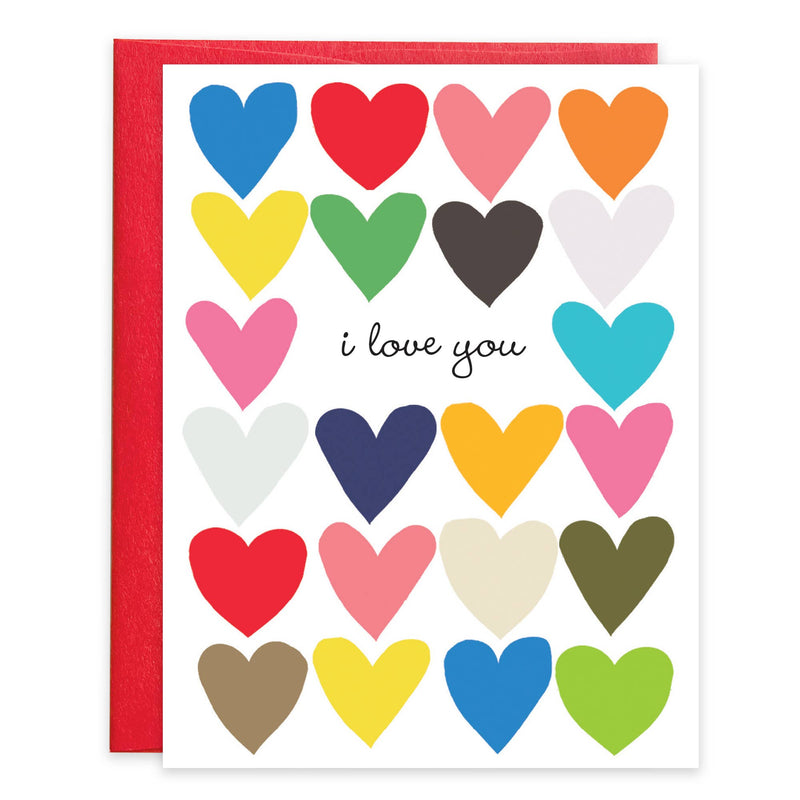 Love Greeting Card - Love Hearts-Lemons and Limes Boutique
