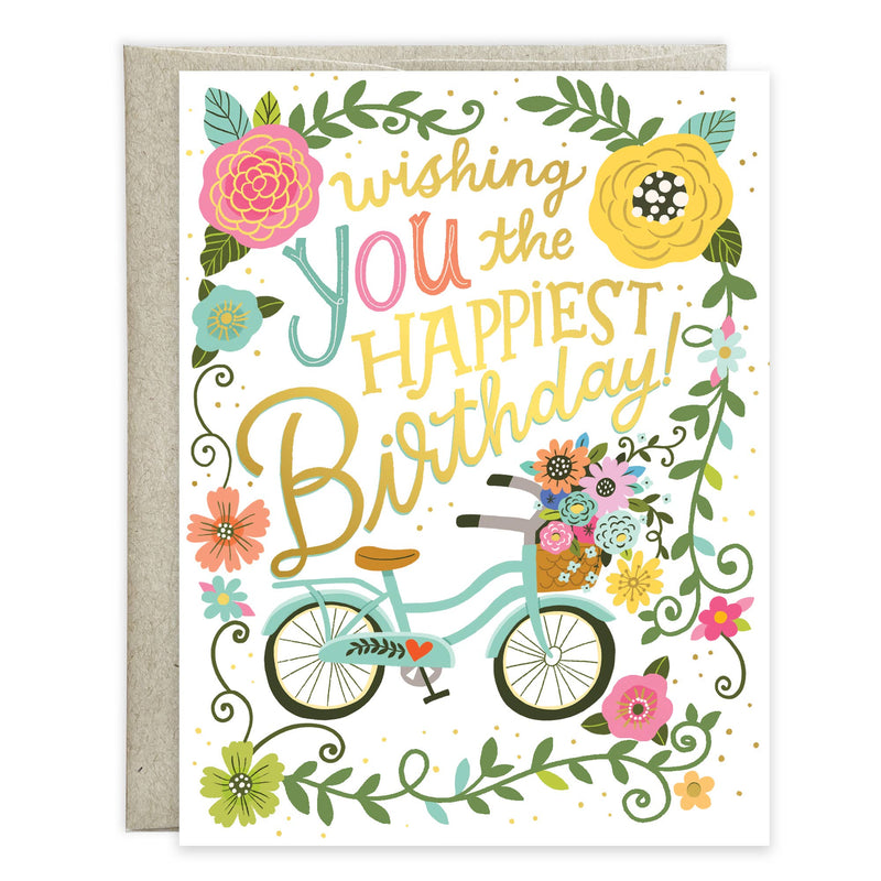 Birthday Greeting Card - Bicycle-Lemons and Limes Boutique