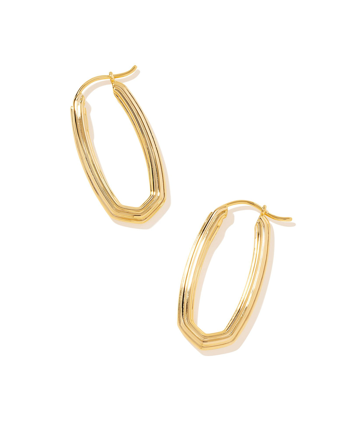 Heather Hoop Earrings in Gold Kendra Scott-Lemons and Limes Boutique