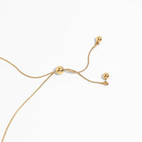 18K Gold PVD Stainless Steel Adjustable Ball Charm Necklace-Lemons and Limes Boutique