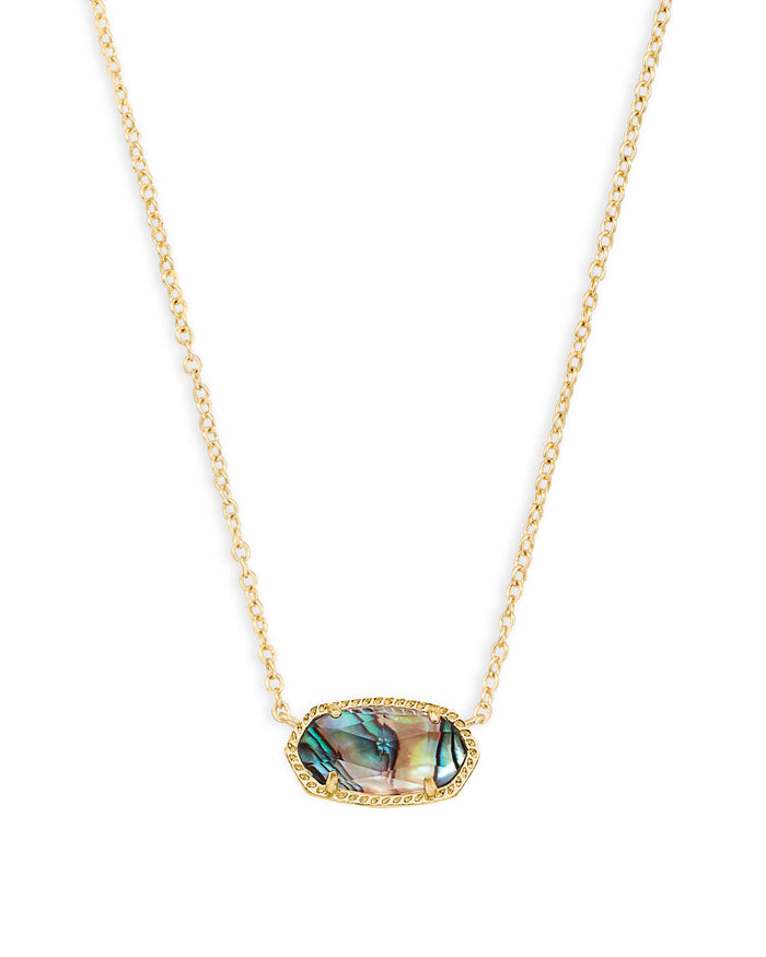 Elisa Short Pendant Necklace in Gold Abalone Shell by Kendra Scott--Lemons and Limes Boutique