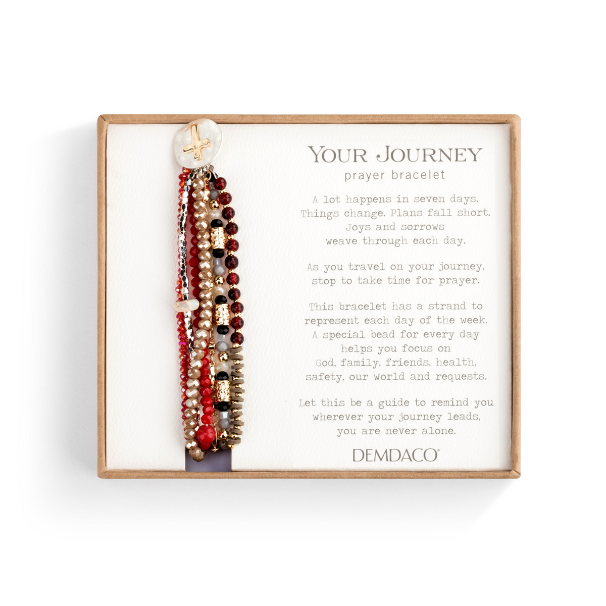 Beaded Prayer Bracelet in Garnet-Lemons and Limes Boutique