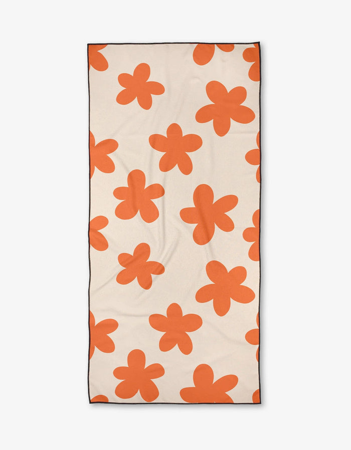 Sun Burst Bloom Beach Towel by Geometry-Lemons and Limes Boutique