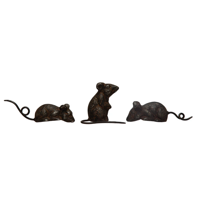 Metal Mouse, Distressed Rust Finish, 3 Styles-Lemons and Limes Boutique
