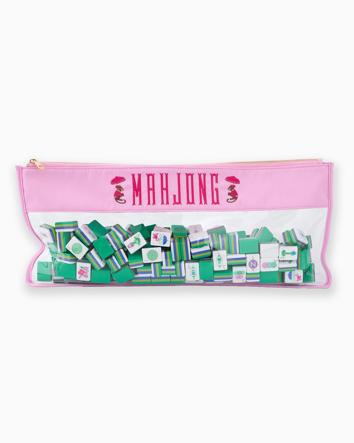 Cotton Candy Monkey Mahjong Tile Bag-Lemons and Limes Boutique