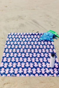 UPF 50+ Pool & Beach Towel in Pink Pineapple--Lemons and Limes Boutique