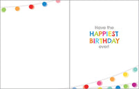 Birthday Greeting Card - Happy Happy Lights