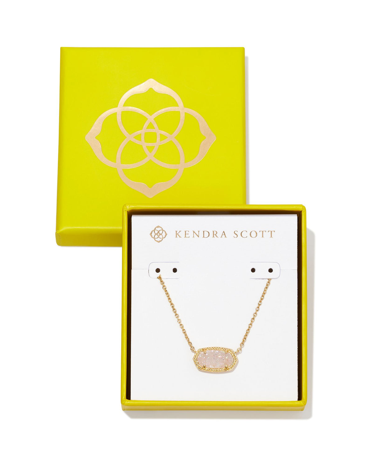 Elisa Pendant in Gold Iridescent Drusy by Kendra Scott-Lemons and Limes Boutique