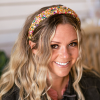 All That Glitters Headband in Multi and Gold--Lemons and Limes Boutique