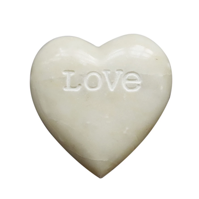 Soapstone Heart with Engraved "Love"--Lemons and Limes Boutique