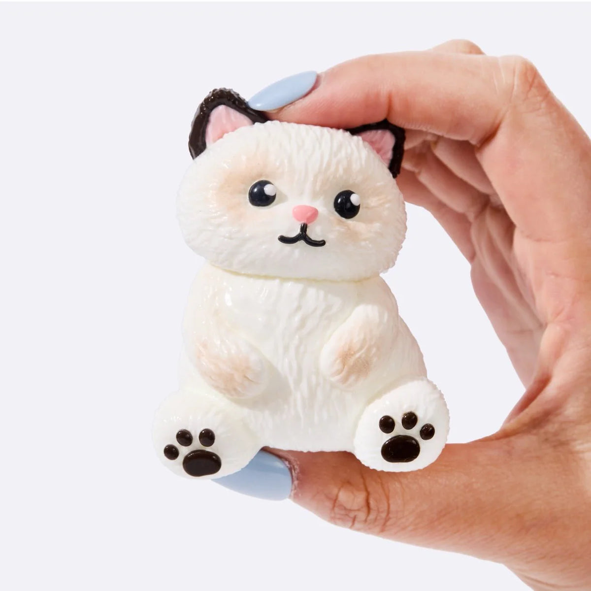 White Siamese Cat Taba Squishy (3 Week Fulfillment Time)