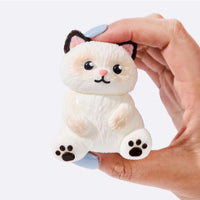 White Siamese Cat Taba Squishy (3 Week Fulfillment Time)