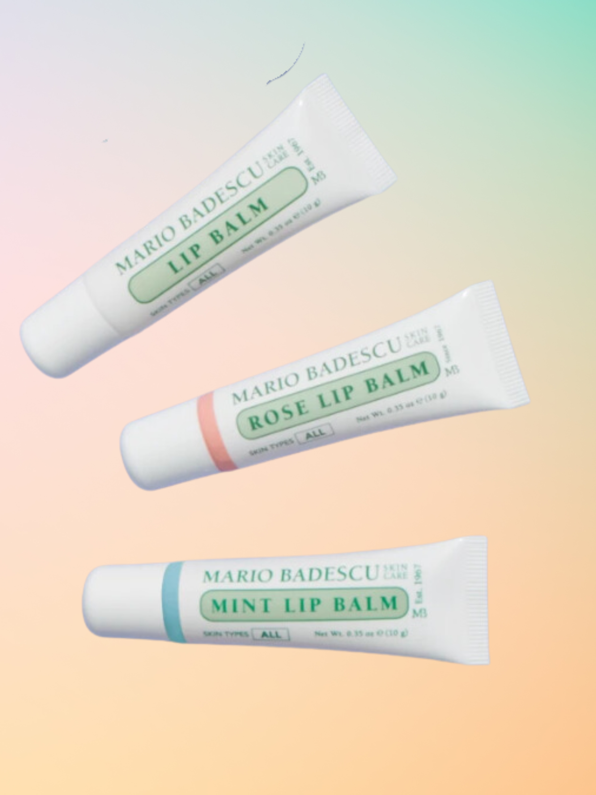 Mario Badescu Lip Balm Squeeze Tube Lip Care: Rose-Lemons and Limes Boutique